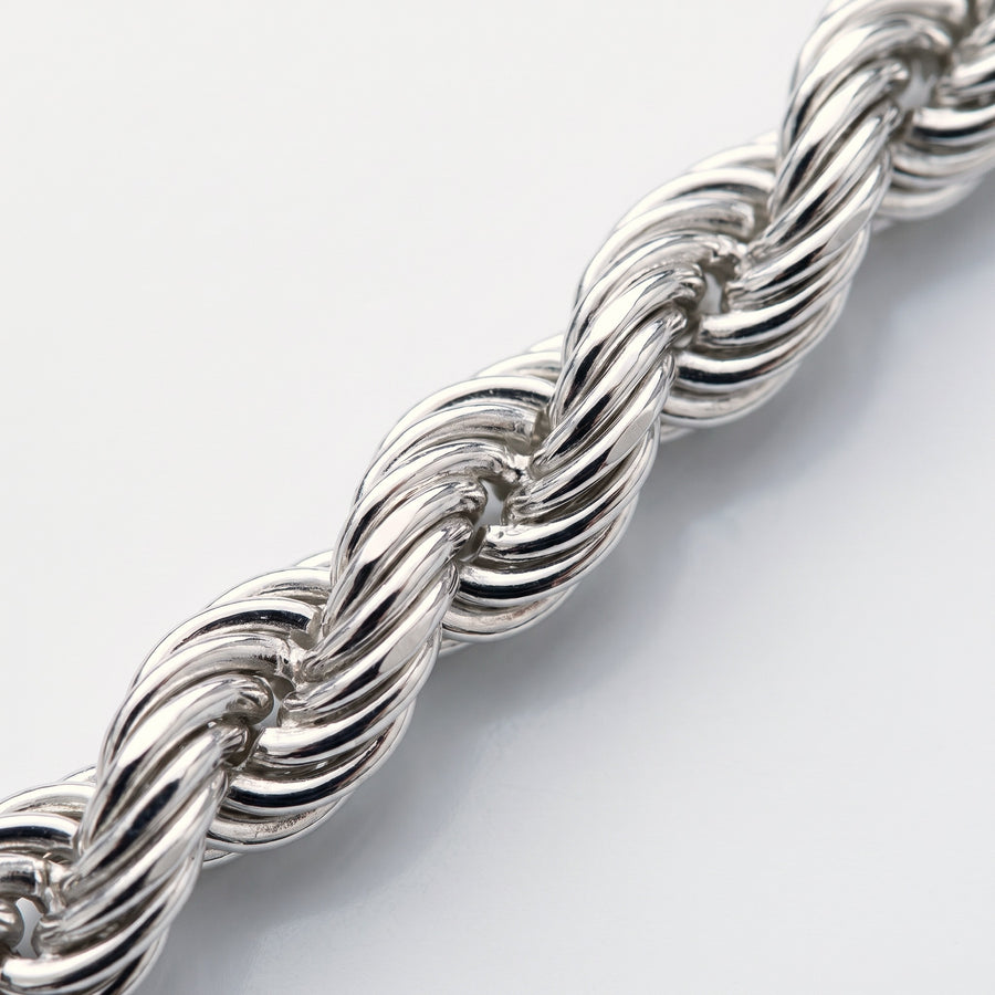 Close-up of the twisted rope on the Helix Rope Bracelet