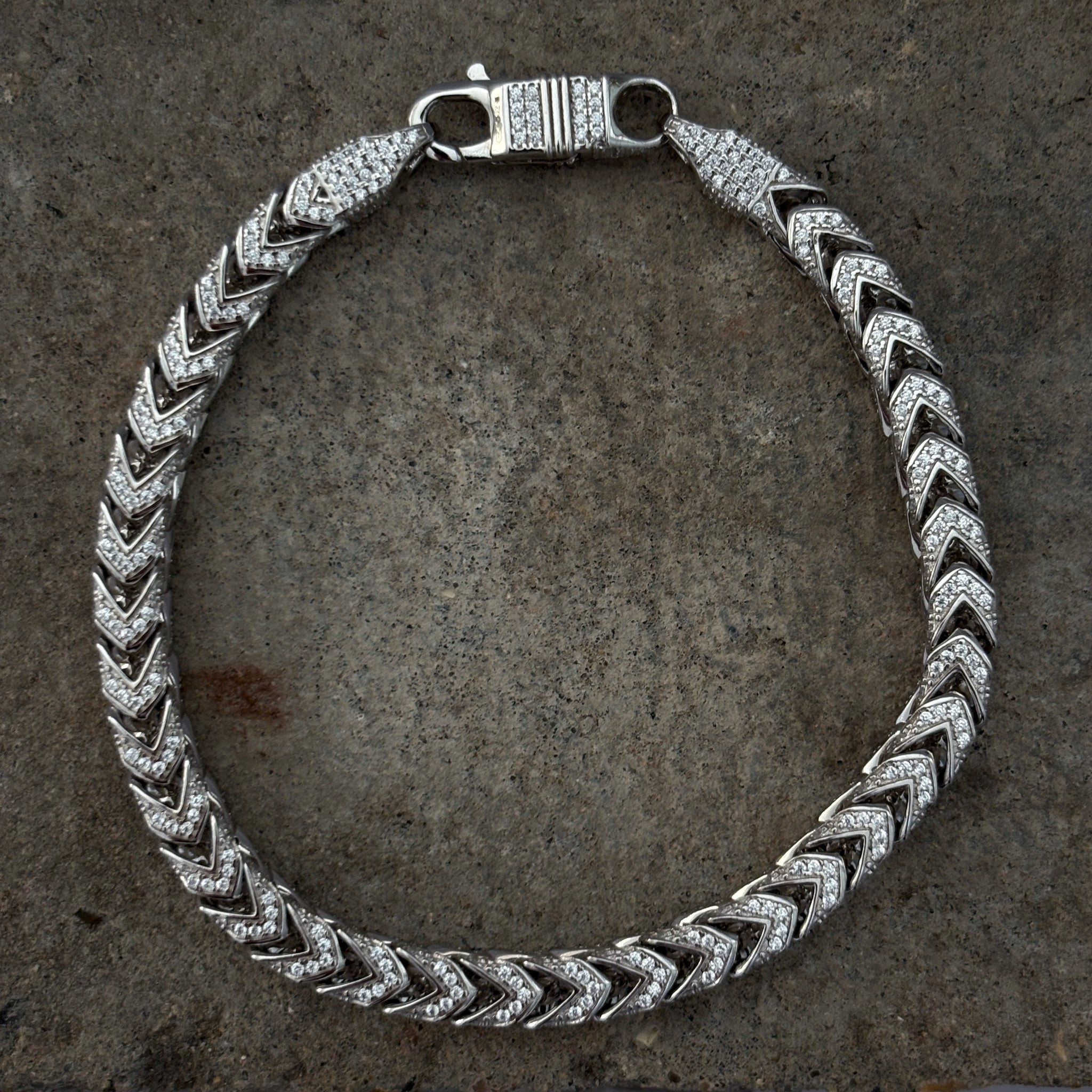 Silver Chevron Luxe Chain (6mm)
