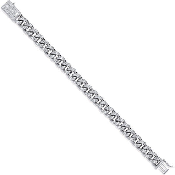 Cuban Sparkle Link Bracelet