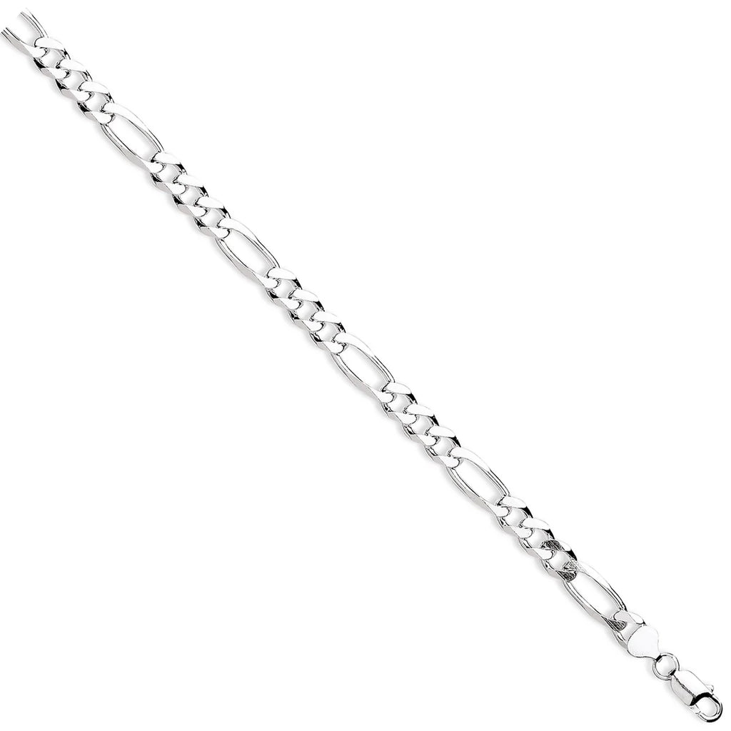 Silver Figaro Bracelet