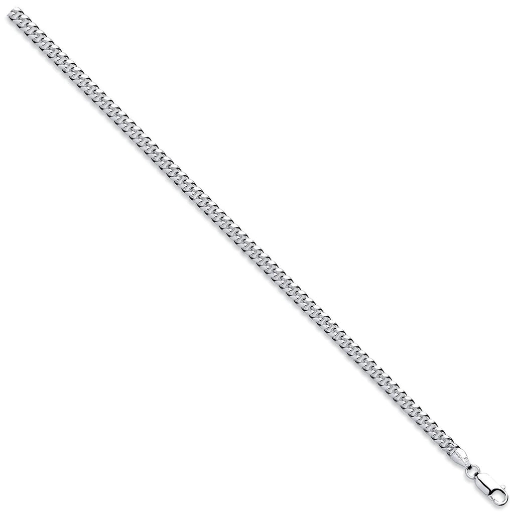 Silver Dome Cuban Link Chain (5mm)