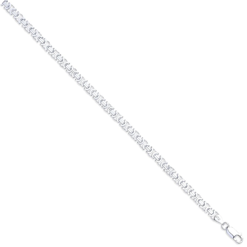 Silver Flat Byzantine Chain (5mm)