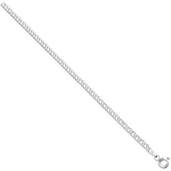 Sterling Silver 4mm Double Link Curb Chain