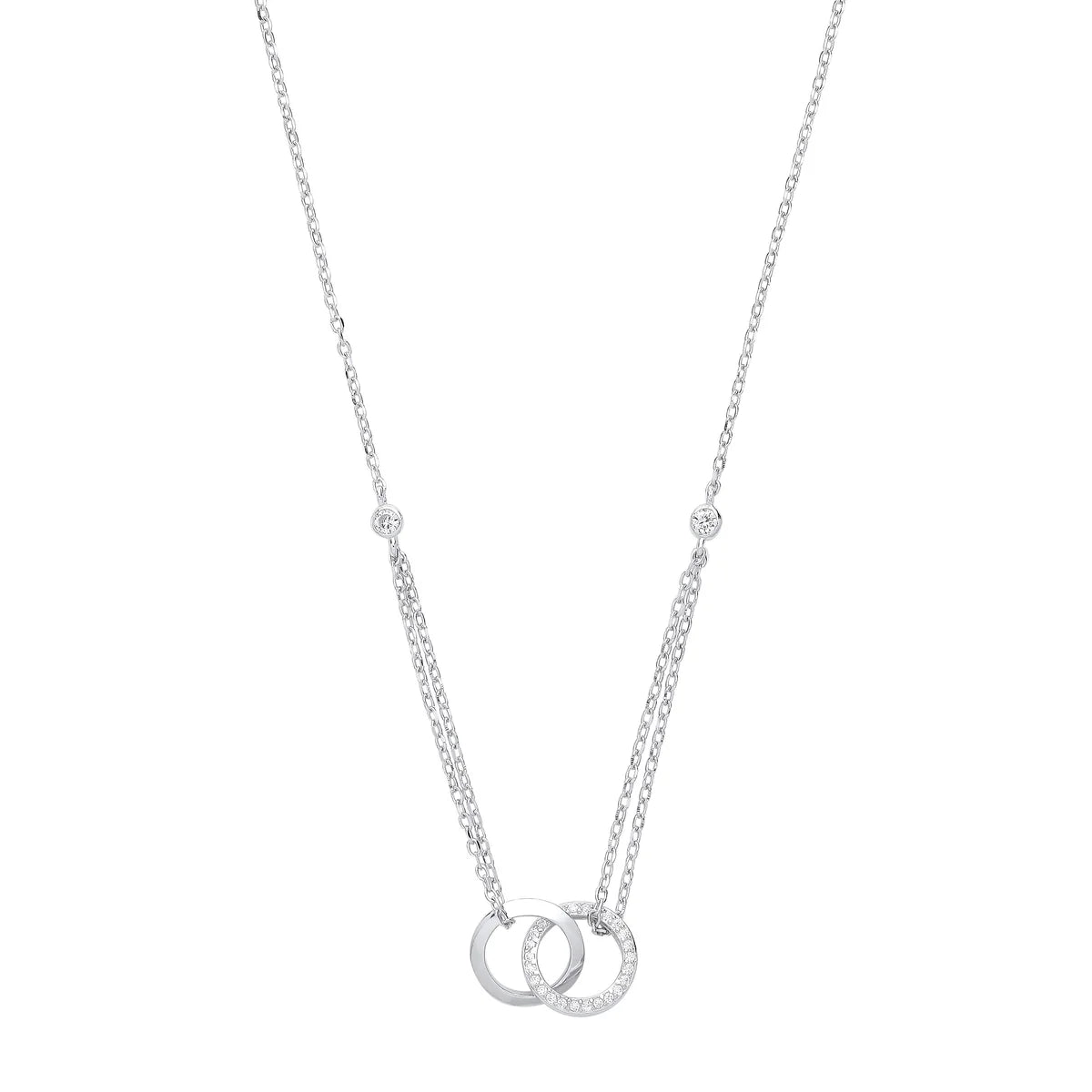 Silver Circles of Life Necklace