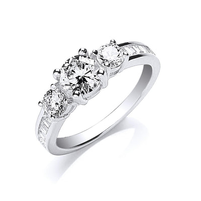 Classic Trilogy Baguette Ring - Component of The Statement Set 1