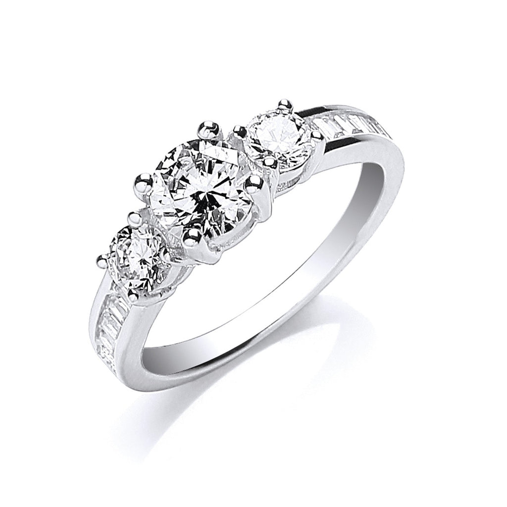 Classic Trilogy Baguette Ring
