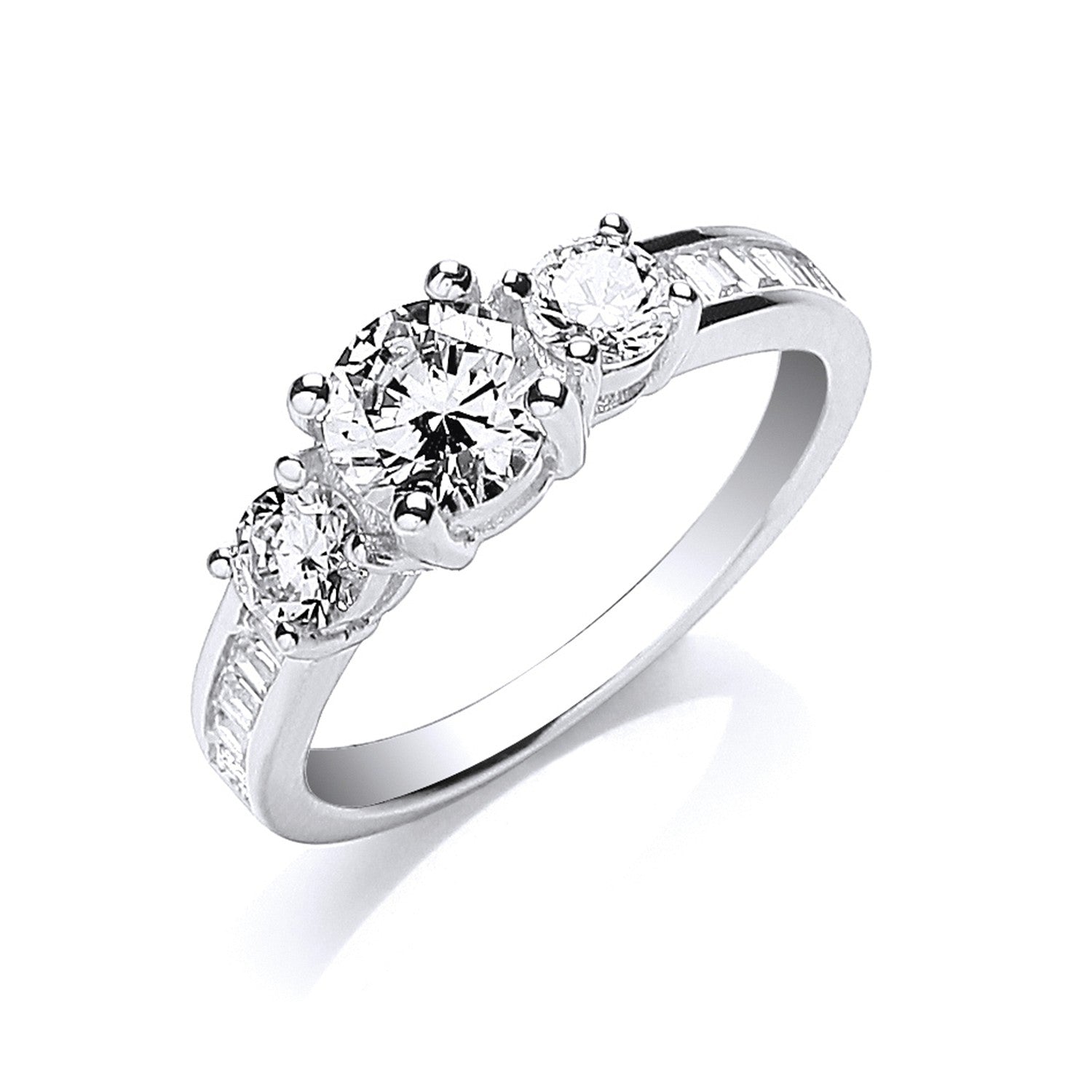 Classic Trilogy Baguette Ring