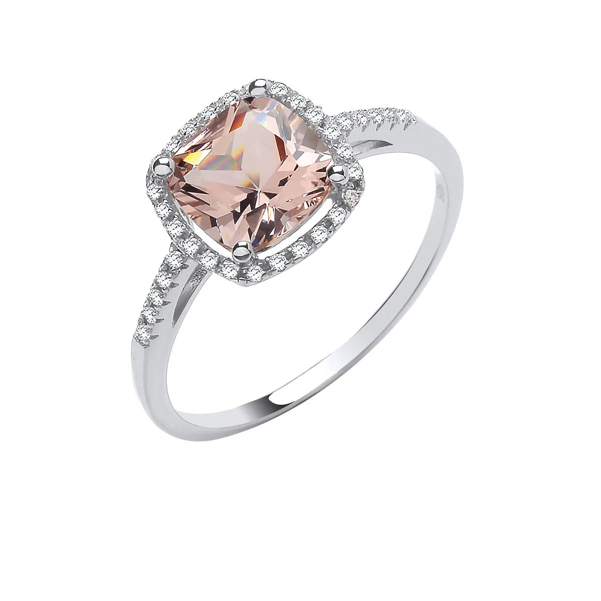 Rose Mist Morganite Ring