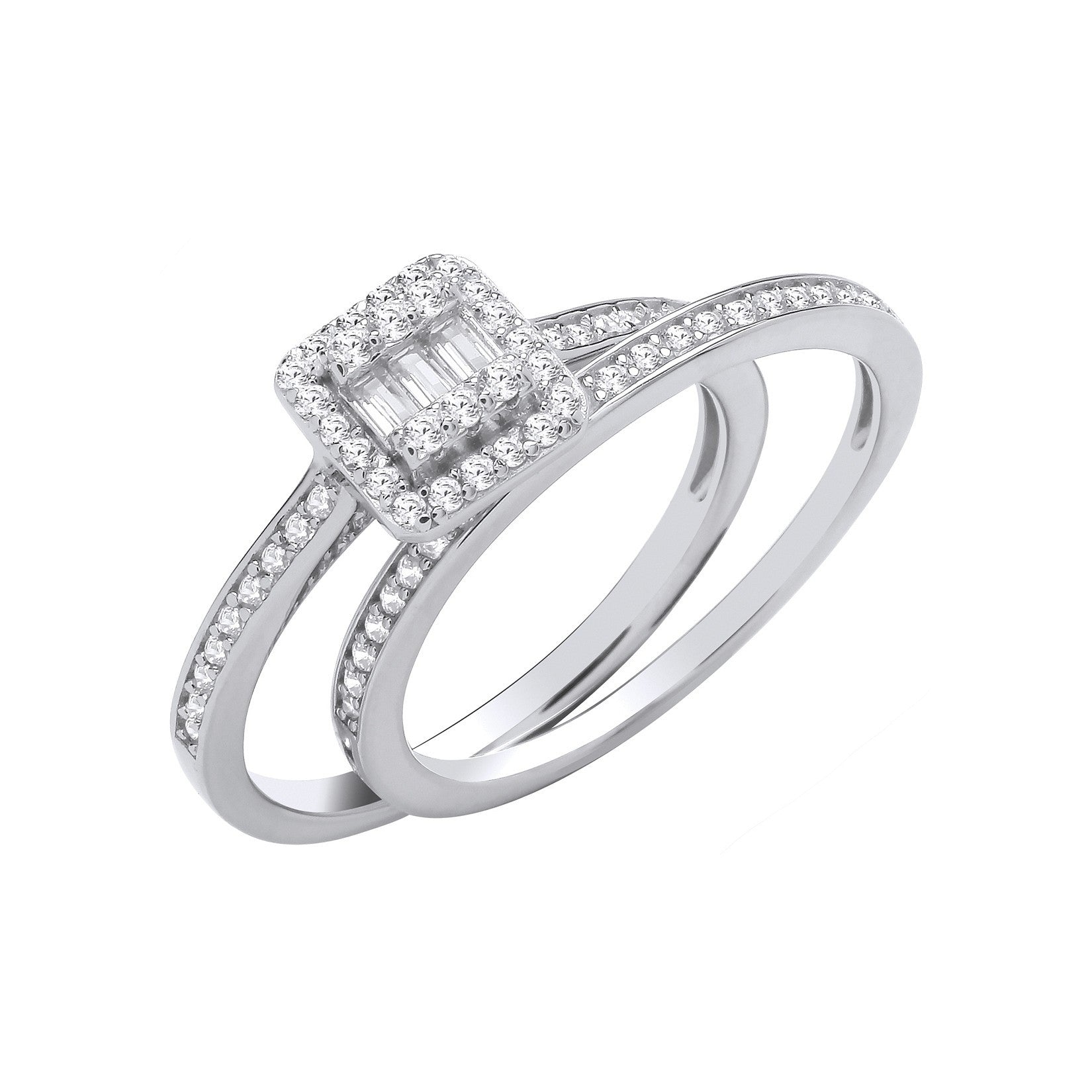 Timeless Baguette Rings Set