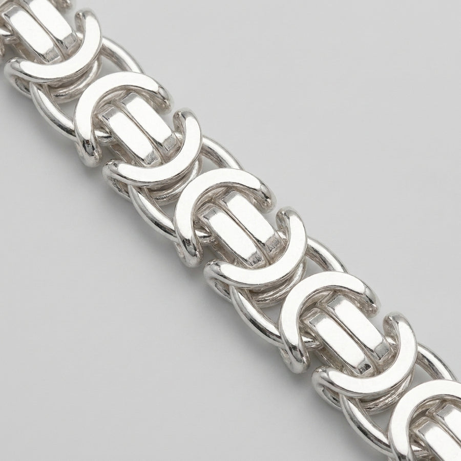 Close-up of the links on the King's Byzantine bracelet
