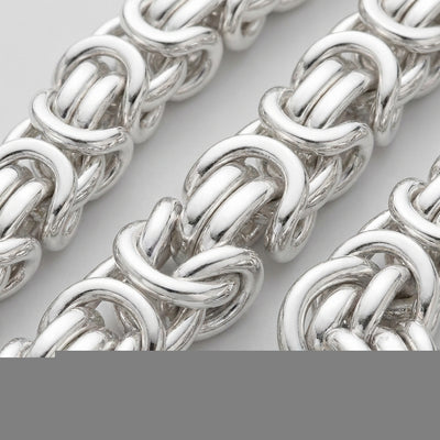Close-up of the links on the King's Byzantine bracelet
