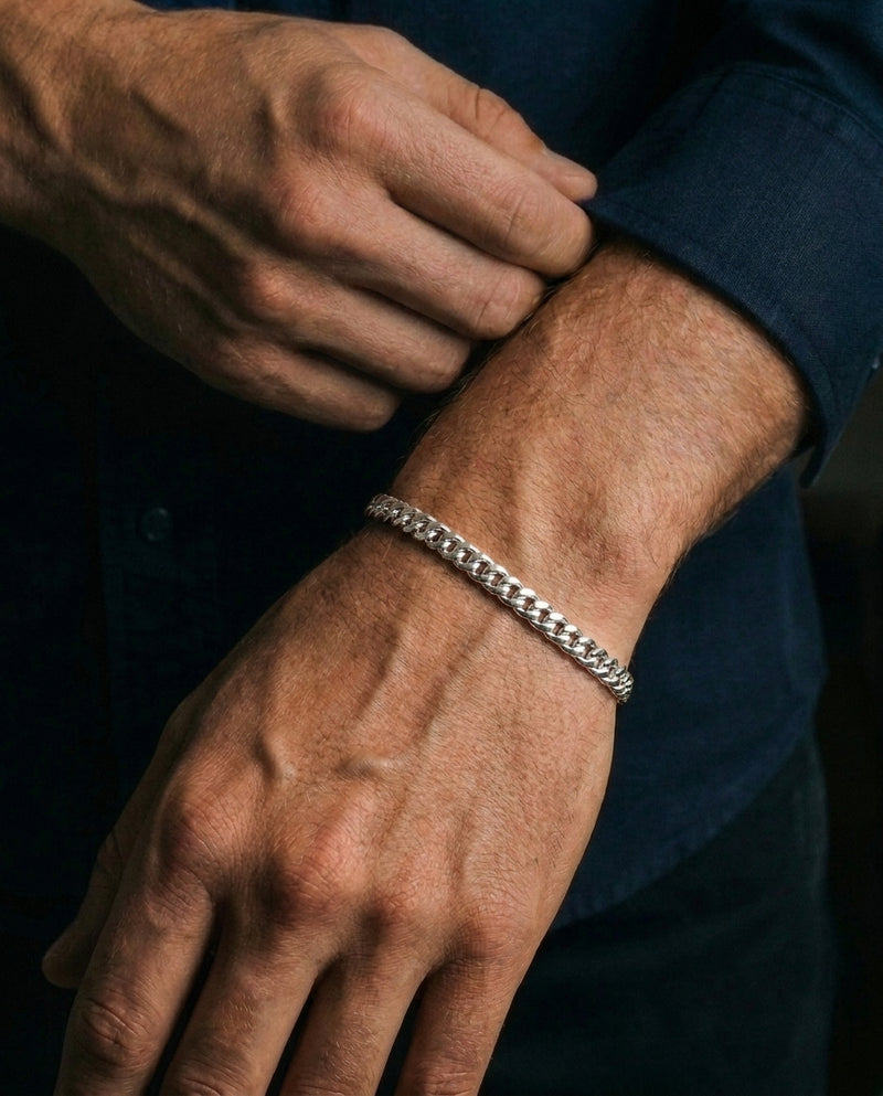 Onyx Cuban Bracelet
